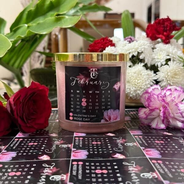 Valentine Calendar based Candles(Mystic Rose) - Image 5